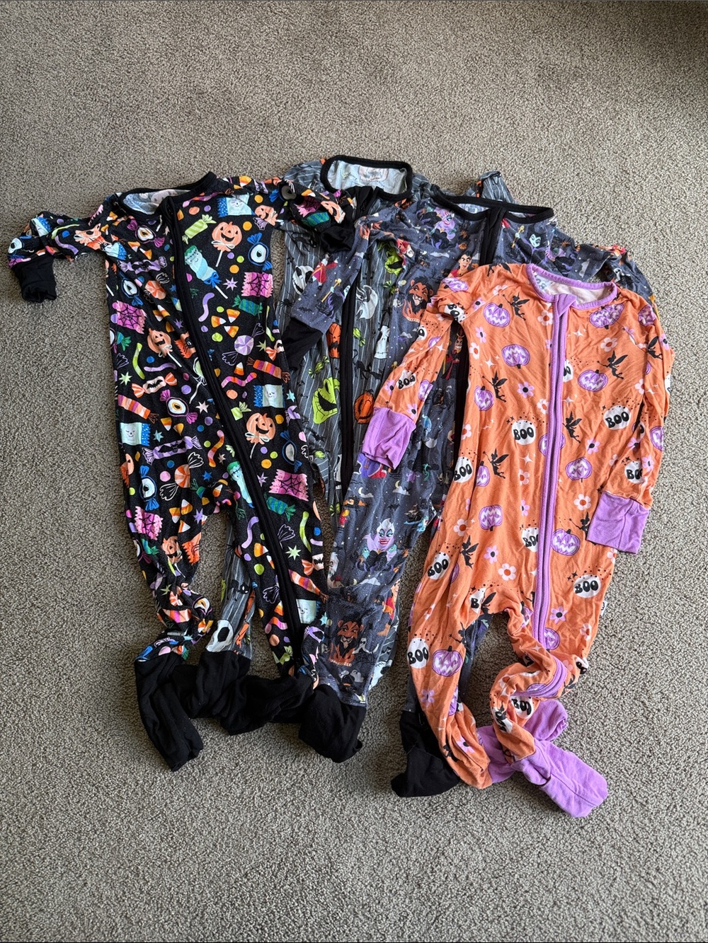 Lot of Halloween bamboo zippies